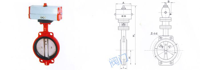 D671X氣動(dòng)對(duì)夾式襯膠蝶閥 D671X氣動(dòng)對(duì)夾式襯膠蝶閥